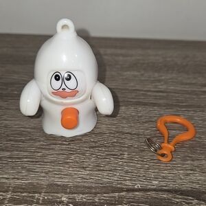 Vintage Plastic Ghost with Four Faces and  Key Chain SEE DESCRIPTION.